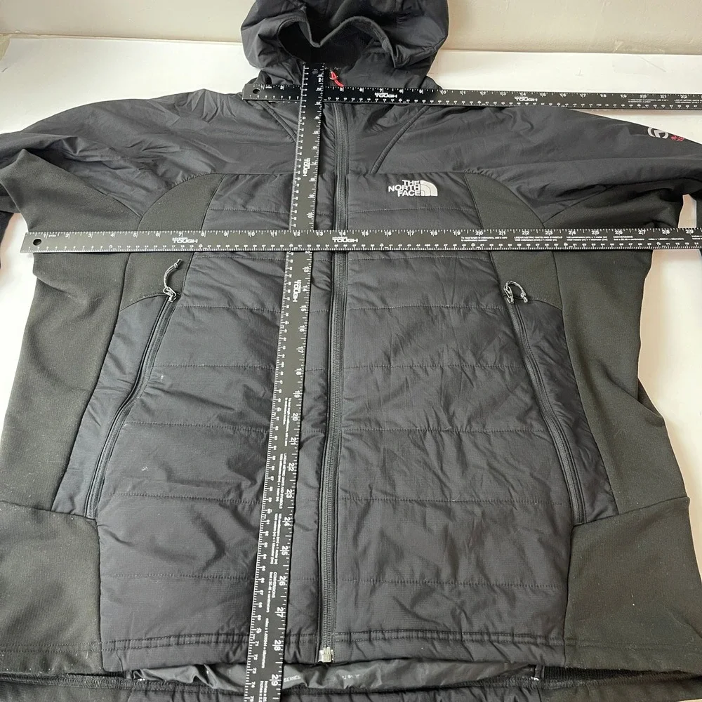 The North Face Summit Series Mens XXL Black Primaloft Insulated Hooded Jacket